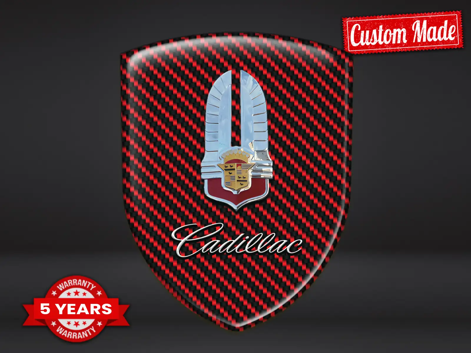 Cadillac Fensteraufkleber Auto Universal Hochwertig Stabil ST